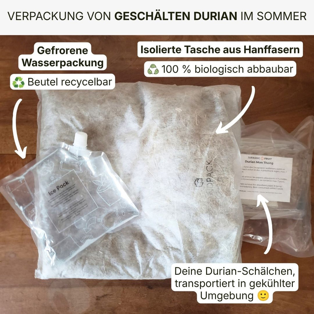 Durian Mon Thong geschält