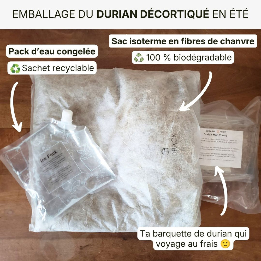 Durian Mon Thong décortiqué